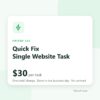 Quick Fix — $30 per website task from FRICOF